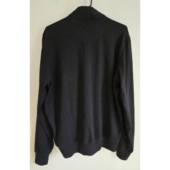Donald Ross Sportswear Half  Zip Black Pullover, Mens Sz S, NEW - Picture 3 of 8